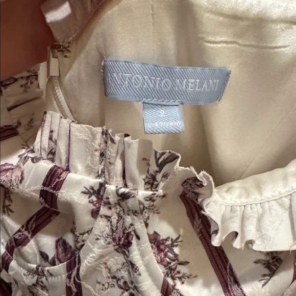 NWT Antonio Melani
x Nicola Bathie Florence Floral Print Sweetheart Midi Dress - Picture 6 of 8